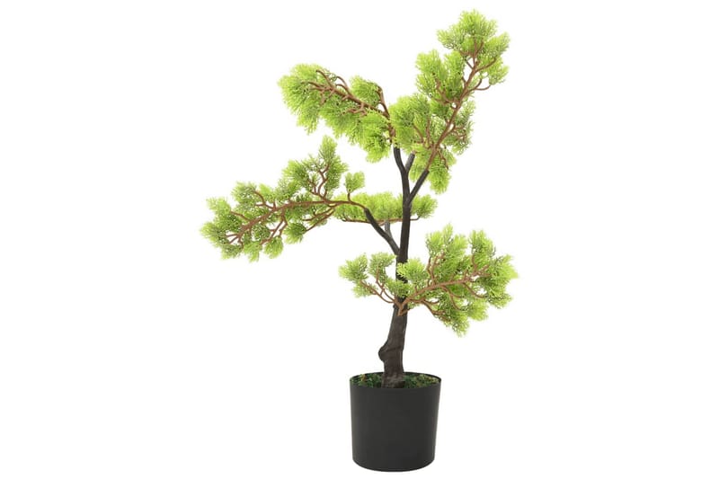 Konstgjort bonsaiträd i kruka cypress 60 cm grön - Grön - Konstväxt & plastblommor - Blomsterdekoration