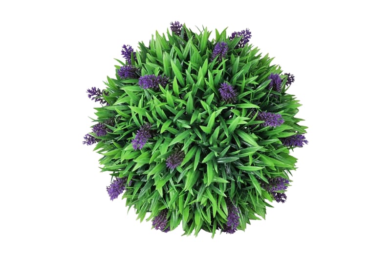 Konstväxt buxbomboll med lavendel 30 cm - Grön - Konstväxt & plastblommor - Blomsterdekoration