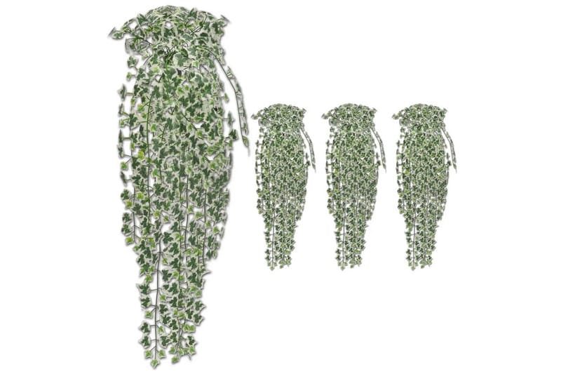 Konstväxter murgröna 4 st brokig 90 cm - Ljusgrön - Konstväxt & plastblommor - Blomsterdekoration