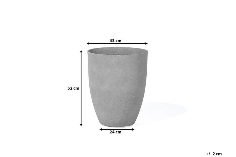 Kruka Croton 43 cm - Grå - Inredning - Dekoration & inredningsdetaljer