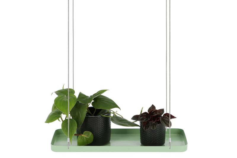 Esschert Design Hängande växtbricka rektangulär grön s - Grön - Ampelkruka