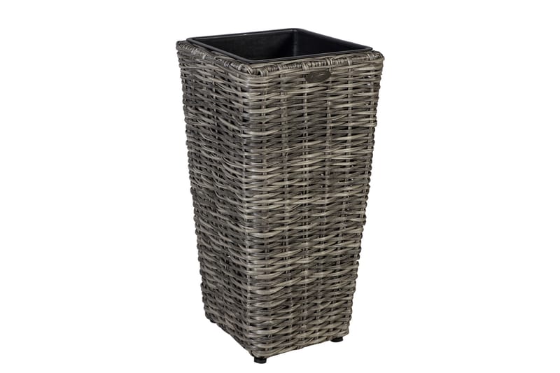 Blomkruka Wicker Grå - Utomhuskruka - Blomkrukor