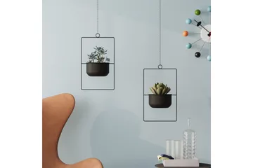 Dekorativ Kruka Jathen Svart - Svart - Inredning - Dekoration & inredningsdetaljer - Krukor & ytterkrukor - Väggkruka