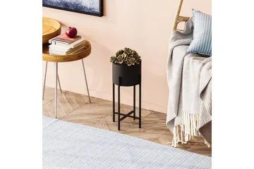 Dekorativ Kruka Mirven Svart 23 x 23 x 48 cm - 23 x 23 x 48 cm - Utemöbler & utemiljö - Balkong & altan - Balkongodling