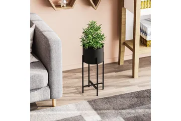 Dekorativ Kruka Mirven Svart 23 x 23 x 48 cm - 23 x 23 x 48 cm - Utemöbler & utemiljö - Balkong & altan - Balkongodling