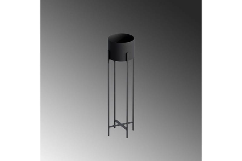 Dekorativ Kruka Mirven Svart 23 x 23 x 78 cm - 23 x 23 x 78 cm - Utemöbler & utemiljö - Balkong & altan - Balkongodling