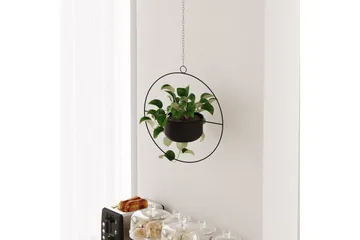 Dekorativ Kruka Velmor Svart - Svart - Inredning - Dekoration & inredningsdetaljer - Krukor & ytterkrukor - Väggkruka