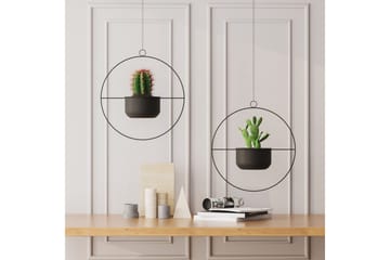 Dekorativ Kruka Velmor Svart - Svart - Inredning - Dekoration & inredningsdetaljer - Krukor & ytterkrukor - Väggkruka