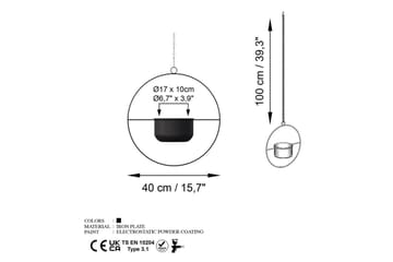 Dekorativ Kruka Velmor Svart - Svart - Inredning - Dekoration & inredningsdetaljer - Krukor & ytterkrukor - Väggkruka