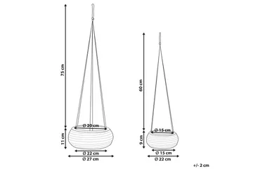 Inomhuskruka Remora set om 2 - Inredning - Dekoration & inredningsdetaljer - Krukor & ytterkrukor - Ampelkruka