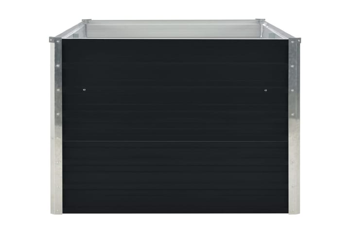 Odlingslåda 160x80x45 cm galvaniserat stål antracit - Grå - Blomlåda & balkonglåda - Utomhuskruka