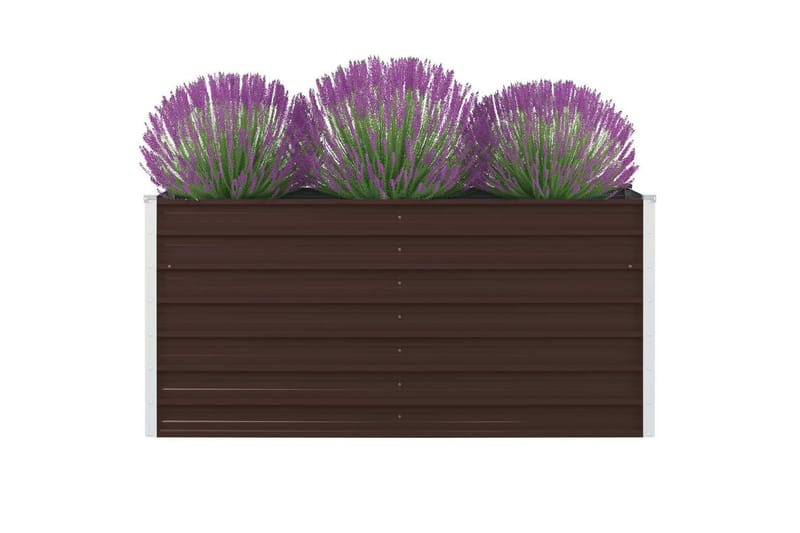 Odlingslåda 160x80x45 cm galvaniserat stål brun - Brun - Blomlåda & balkonglåda - Utomhuskruka Odlingslåda 160x80x45 cm galvaniserat stål brun - Brun - Blomlåda & balkonglåda - Utomhuskruka