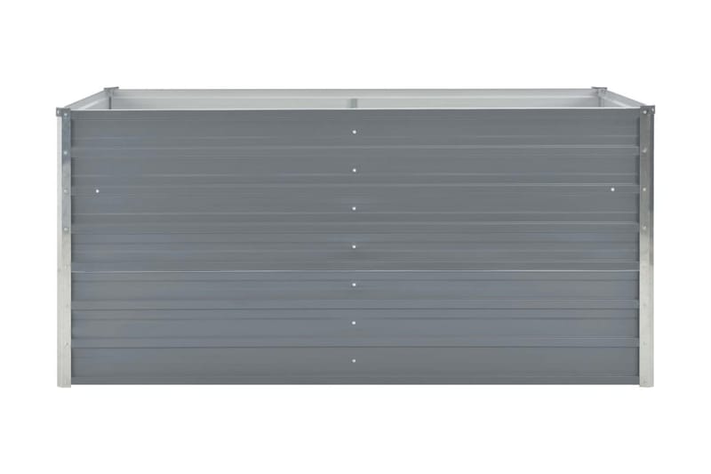 Odlingslåda 160x80x45 cm galvaniserat stål grå - Grå - Blomlåda & balkonglåda - Utomhuskruka