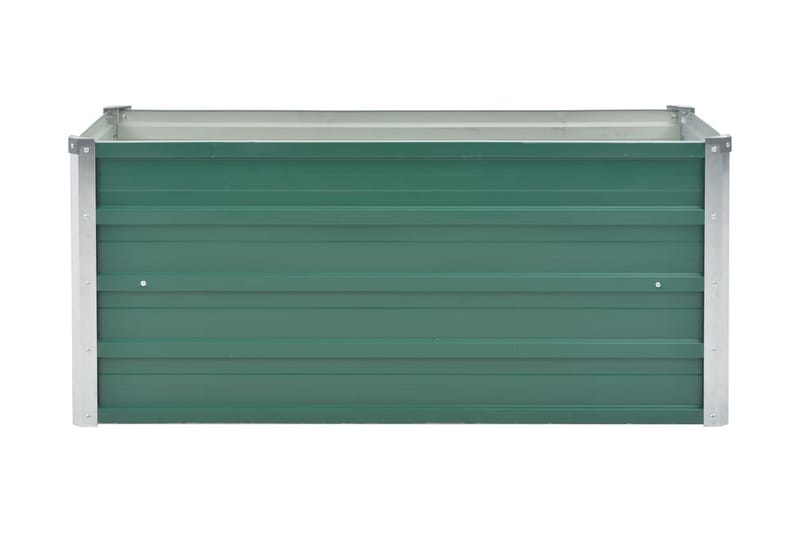 Odlingslåda upphöjd galvaniserat stål 100x40x45 cm grön - Grön - Utomhuskruka - Blomlåda & balkonglåda