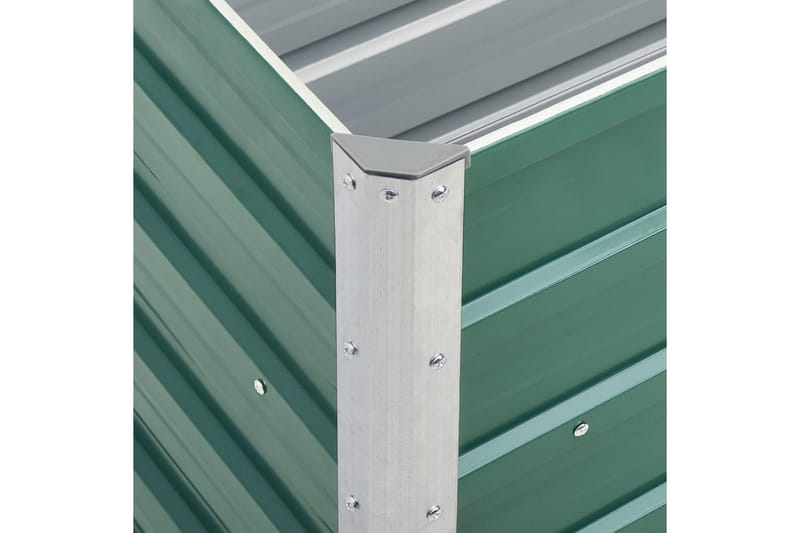 Odlingslåda upphöjd galvaniserat stål 240x40x45 cm grön - Grön - Utomhuskruka - Blomlåda & balkonglåda