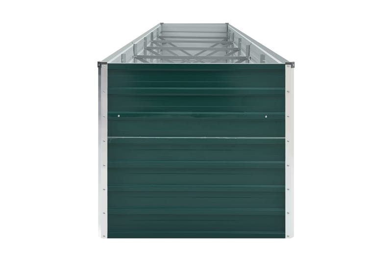 Odlingslåda upphöjd galvaniserat stål 480x80x45 cm grön - Grön - Utomhuskruka - Blomlåda & balkonglåda