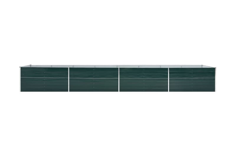 Odlingslåda upphöjd galvaniserat stål 600x80x45 cm grön - Grön - Utomhuskruka - Blomlåda & balkonglåda