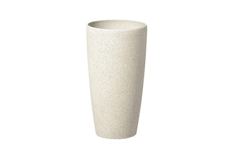 Trädgårdskruka Abdera set om 2 Beige, 23x23x42 cm - Beige, 23x23x42 cm - Inredning - Dekoration & inredningsdetaljer - Krukor & ytterkrukor - Utomhuskruka