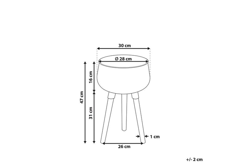 Trädgårdskruka Agros 30x30x47 cm - 30x30x47 cm - Inredning - Dekoration & inredningsdetaljer - Krukor & ytterkrukor - Utomhuskruka