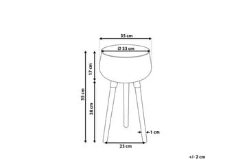 Trädgårdskruka Agros 35x35x55 cm - 35x35x55 cm - Inredning - Dekoration & inredningsdetaljer - Krukor & ytterkrukor - Utomhuskruka