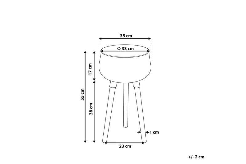 Trädgårdskruka Agros 35x35x55 cm - 35x35x55 cm - Inredning - Dekoration & inredningsdetaljer - Krukor & ytterkrukor - Utomhuskruka