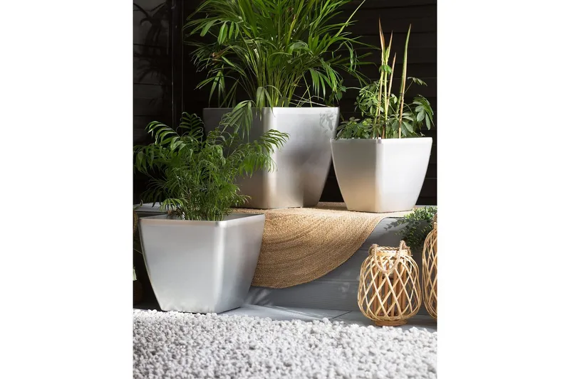 Trädgårdskruka Astras set om 2 42x42x41 cm - 42x42x41 cm - Inredning - Dekoration & inredningsdetaljer - Krukor & ytterkrukor - Utomhuskruka