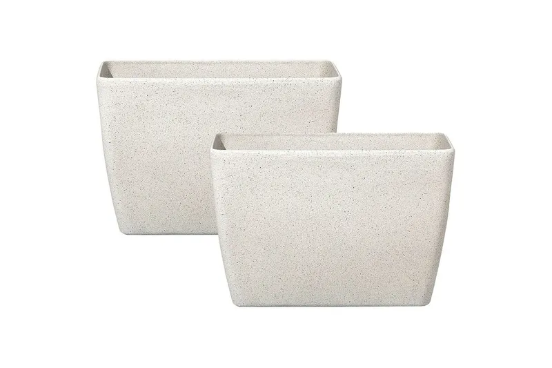 Trädgårdskruka Baris set om 2 Beige, 60x27x41 cm, Beige, 60x27x41 cm