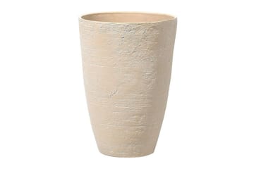 Trädgårdskruka Camia set om 2 Beige, 43x43x60 cm - Beige, 43x43x60 cm - Inredning - Dekoration & inredningsdetaljer - Krukor & ytterkrukor - Utomhuskruka