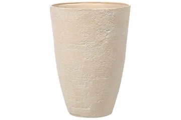 Trädgårdskruka Camia set om 2 Beige, 51x51x71 cm - Beige, 51x51x71 cm - Inredning - Dekoration & inredningsdetaljer - Krukor & ytterkrukor - Utomhuskruka