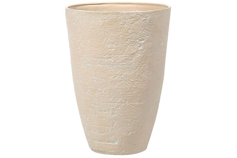 Trädgårdskruka Camia set om 2 Beige, 51x51x71 cm - Beige, 51x51x71 cm - Inredning - Dekoration & inredningsdetaljer - Krukor & ytterkrukor - Utomhuskruka