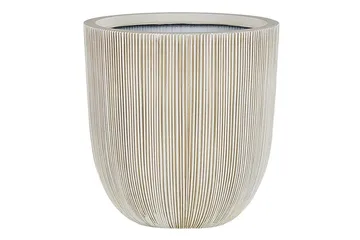 Trädgårdskruka Chios Vit/Beige, 31x31x33 cm - Vit/Beige, 31x31x33 cm - Inredning - Dekoration & inredningsdetaljer - Krukor & ytterkrukor - Utomhuskruka