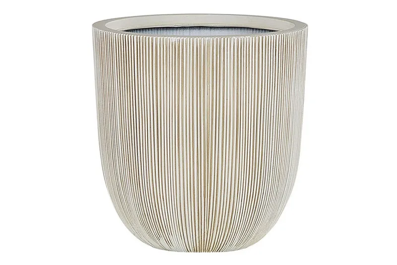Trädgårdskruka Chios Vit/Beige, 31x31x33 cm, Vit/Beige, 31x31x33 cm