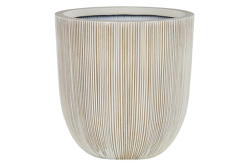 Trädgårdskruka Chios Vit/Beige, 37x37x38 cm, Vit/Beige, 37x37x38 cm