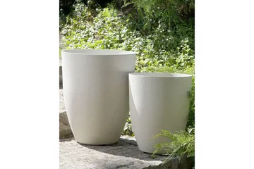Trädgårdskruka Croton set om 2 Vit, 35x35x42 cm - Vit, 35x35x42 cm - Inredning - Dekoration & inredningsdetaljer - Krukor & ytterkrukor - Utomhuskruka