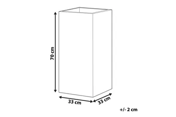 Trädgårdskruka Dion Beige, 33x33x70 cm - Beige, 33x33x70 cm - Inredning - Dekoration & inredningsdetaljer - Krukor & ytterkrukor - Utomhuskruka