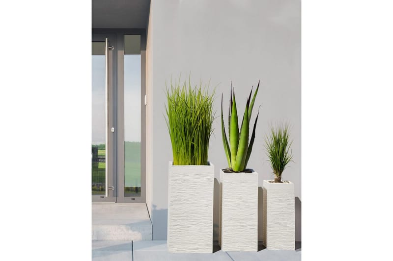 Trädgårdskruka Dion Beige, 33x33x70 cm - Beige, 33x33x70 cm - Inredning - Dekoration & inredningsdetaljer - Krukor & ytterkrukor - Utomhuskruka