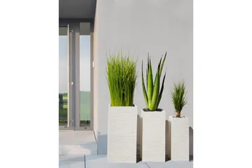 Trädgårdskruka Dion Beige, 33x33x70 cm - Beige, 33x33x70 cm - Inredning - Dekoration & inredningsdetaljer - Krukor & ytterkrukor - Utomhuskruka