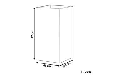 Trädgårdskruka Dion Beige, 40x40x77 cm - Beige, 40x40x77 cm - Inredning - Dekoration & inredningsdetaljer - Krukor & ytterkrukor - Utomhuskruka