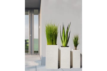 Trädgårdskruka Dion Beige, 40x40x77 cm - Beige, 40x40x77 cm - Inredning - Dekoration & inredningsdetaljer - Krukor & ytterkrukor - Utomhuskruka