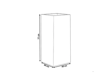 Trädgårdskruka Dion Grå, 40x40x77 cm - Grå, 40x40x77 cm - Inredning - Dekoration & inredningsdetaljer - Krukor & ytterkrukor - Utomhuskruka