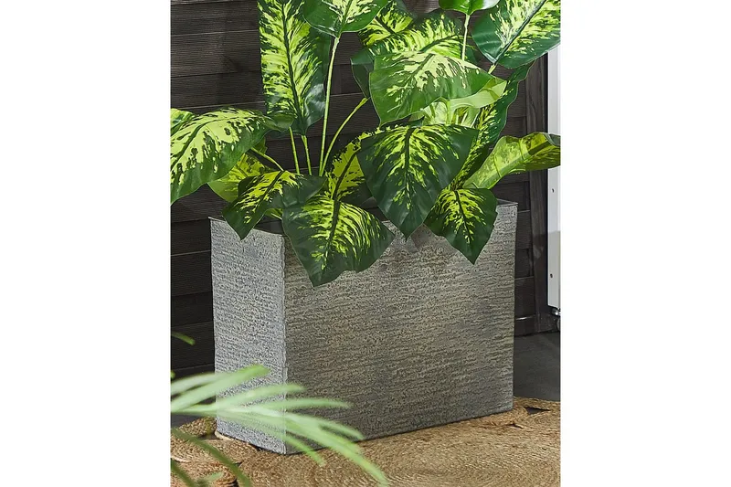 Trädgårdskruka Edessa Grå, 60x25x45 cm - Grå, 60x25x45 cm - Inredning - Dekoration & inredningsdetaljer - Krukor & ytterkrukor - Utomhuskruka