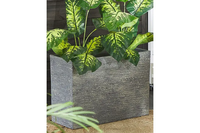 Trädgårdskruka Edessa Grå, 70x29x50 cm - Grå, 70x29x50 cm - Inredning - Dekoration & inredningsdetaljer - Krukor & ytterkrukor - Utomhuskruka