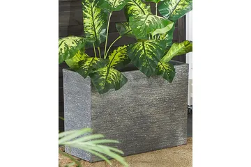 Trädgårdskruka Edessa Grå, 70x29x50 cm - Grå, 70x29x50 cm - Inredning - Dekoration & inredningsdetaljer - Krukor & ytterkrukor - Utomhuskruka