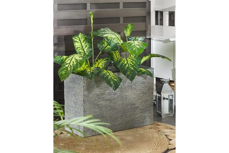 Trädgårdskruka Edessa Grå, 80x34x56 cm - Grå, 80x34x56 cm - Inredning - Dekoration & inredningsdetaljer - Krukor & ytterkrukor - Utomhuskruka