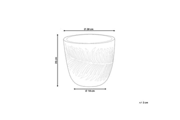 Trädgårdskruka Ftero 28x28x16 cm - 28x28x16 cm - Inredning - Dekoration & inredningsdetaljer - Krukor & ytterkrukor - Utomhuskruka