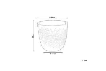 Trädgårdskruka Ftero 28x28x16 cm - 28x28x16 cm - Inredning - Dekoration & inredningsdetaljer - Krukor & ytterkrukor - Utomhuskruka