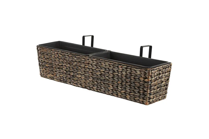 Trädgårdskruka Kawala Brun, 80x18x20 cm - Brun, 80x18x20 cm - Inredning - Dekoration & inredningsdetaljer - Krukor & ytterkrukor - Utomhuskruka