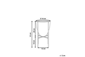 Trädgårdskruka Lefki Grön/guld, 16x16x31 cm - Grön/guld, 16x16x31 cm - Inredning - Dekoration & inredningsdetaljer - Krukor & ytterkrukor - Utomhuskruka