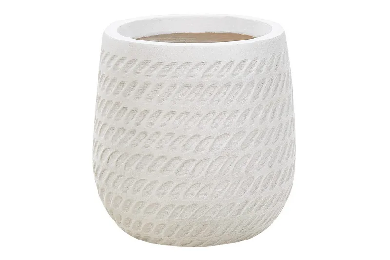 Trädgårdskruka Livadia Vit, 19x19x22 cm, Vit, 19x19x22 cm