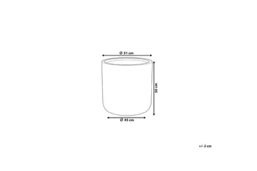 Trädgårdskruka Messene 51x51x49 cm - 51x51x49 cm - Inredning - Dekoration & inredningsdetaljer - Krukor & ytterkrukor - Utomhuskruka
